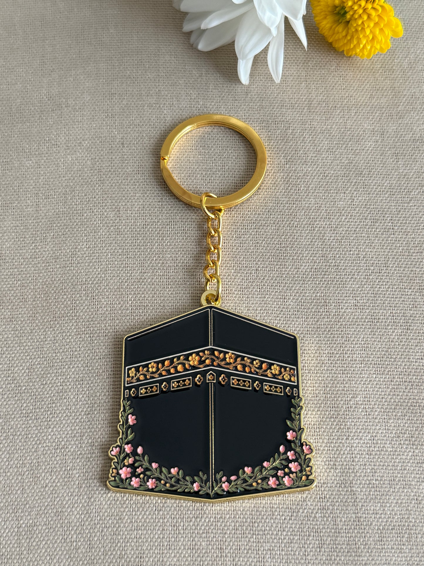 Kaaba Floral Key Chain