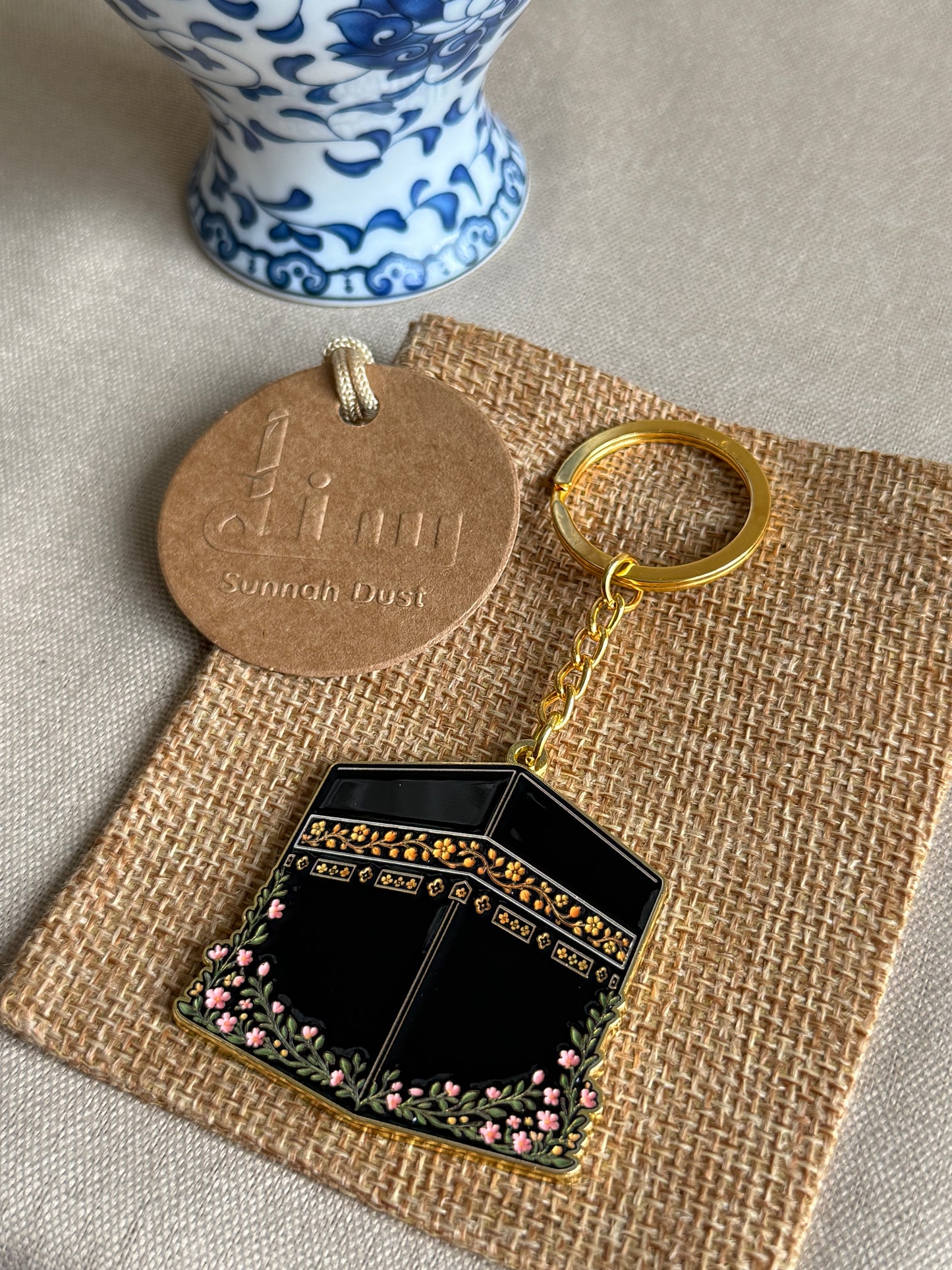 Kaaba Floral Key Chain