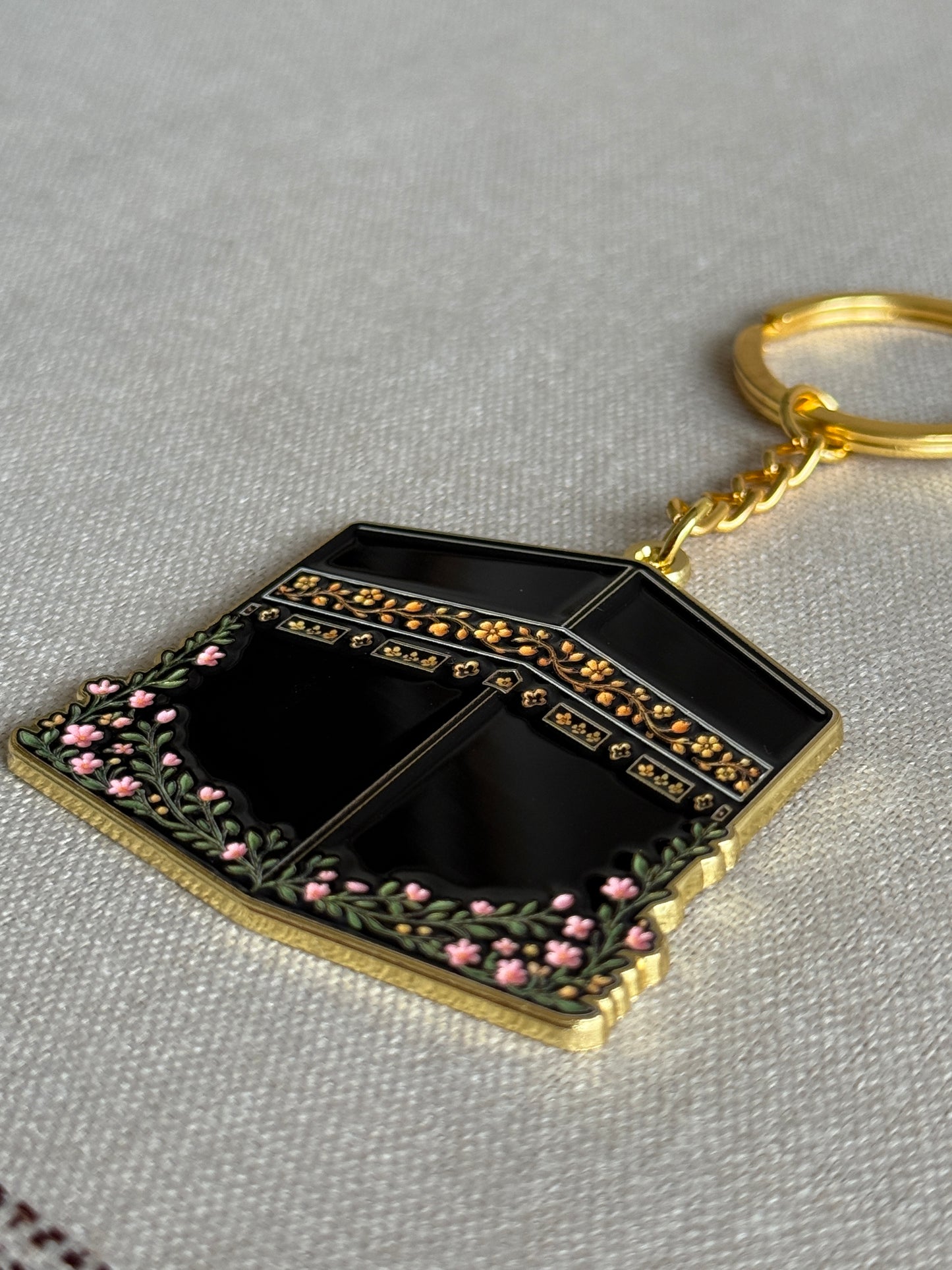 Kaaba Floral Key Chain