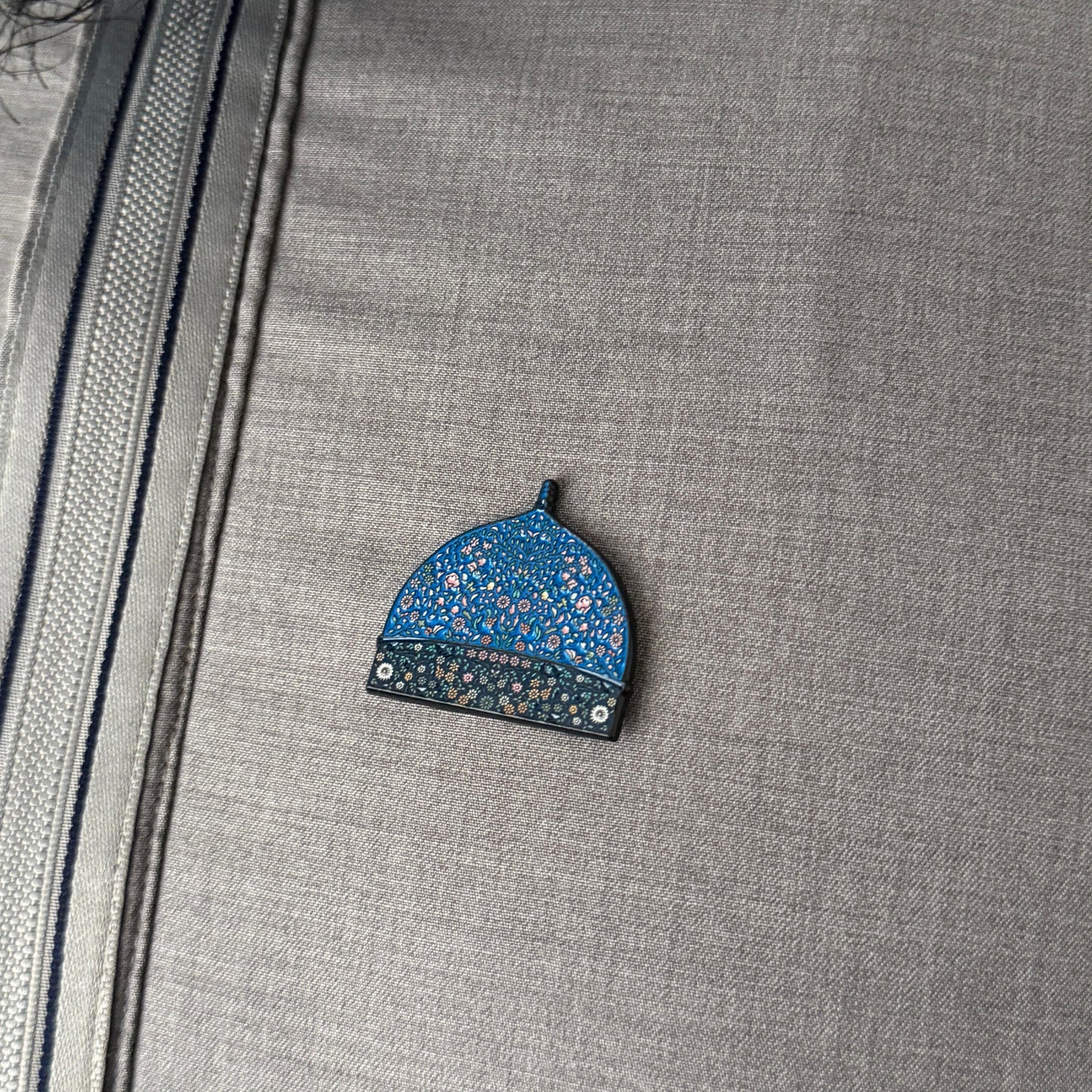 Blue Dome Magnetic Badge